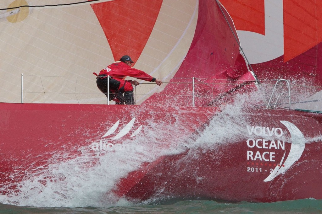 Camper during the Volvo Ocean Race Auckland Departure 18.03.2012 - Volvo Ocean Race  © Scott Taylor http://www.scottiet.com